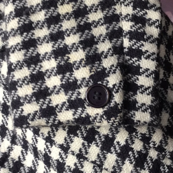 Vintage 80’s houndstooth plaid wool silk blazer - Picture 5 of 5